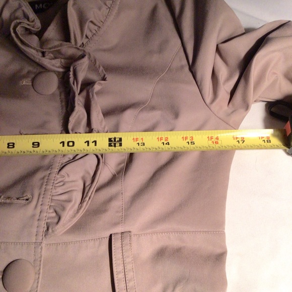 🎁 Tan RUFFLE COAT - Picture 11 of 15